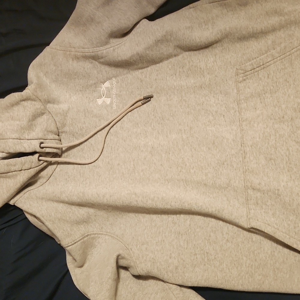 Tan underarmour hoodie